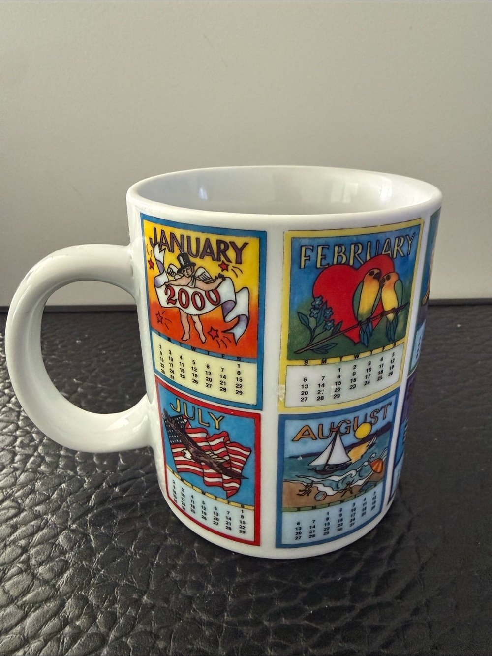 Westwood international coffee cup large Mug - January to December Design